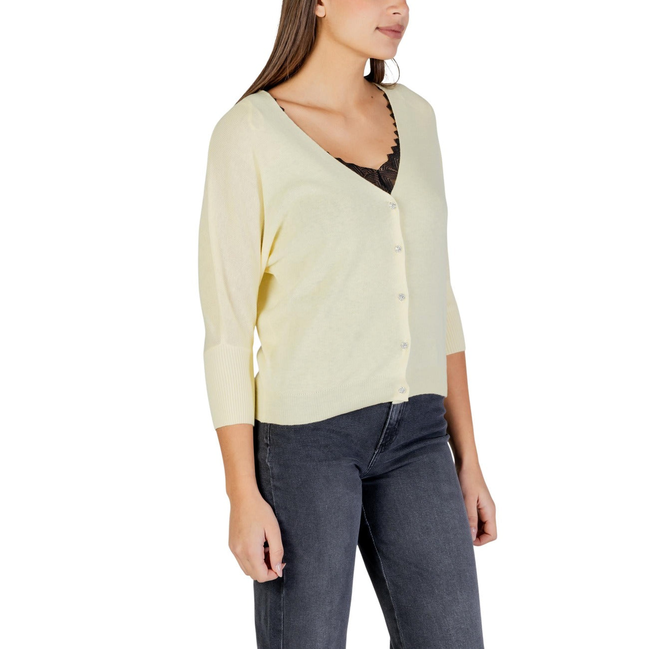 Morgan De Toi Cardigan Women Yellow