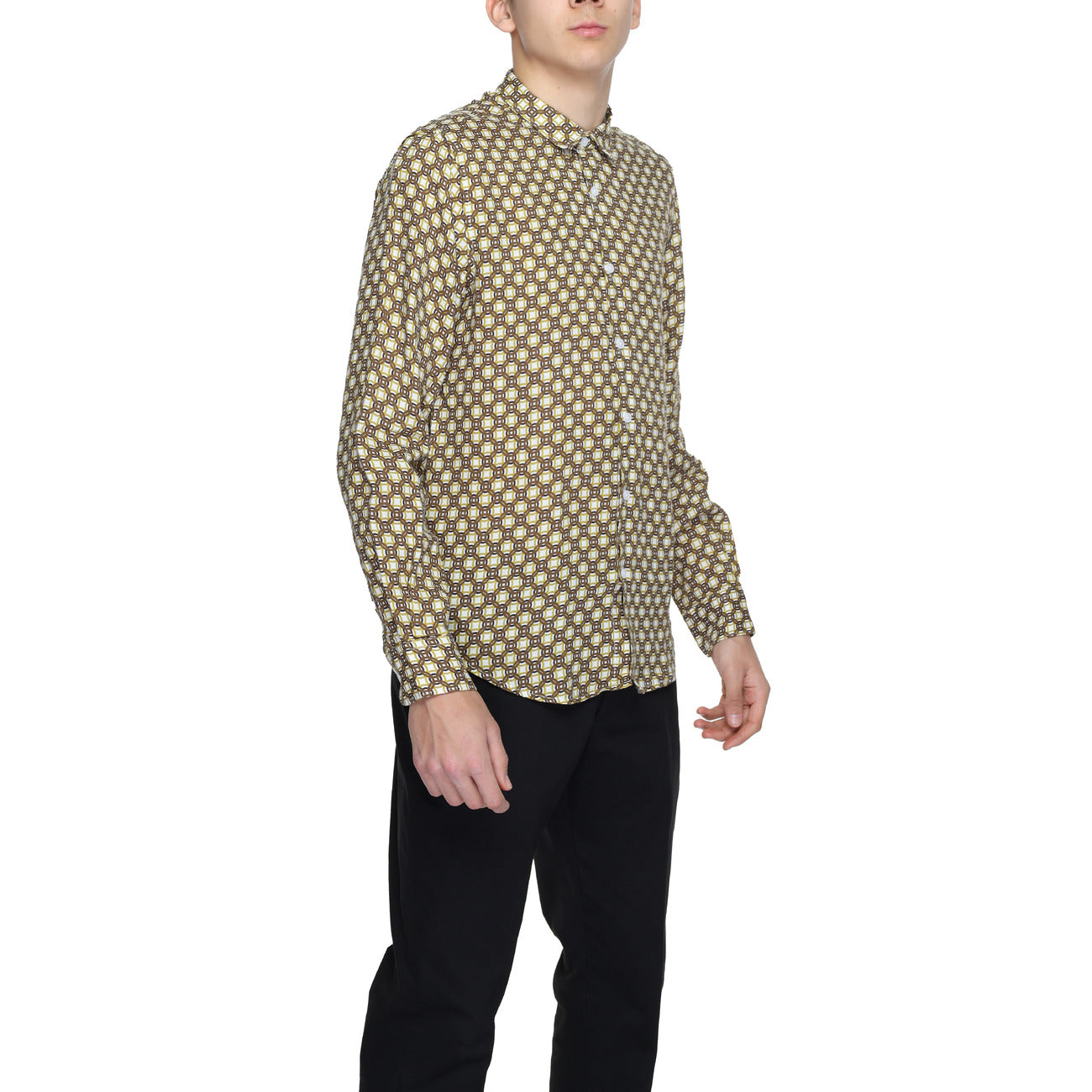 Gianni Lupo Shirt Heren Beige #2220354