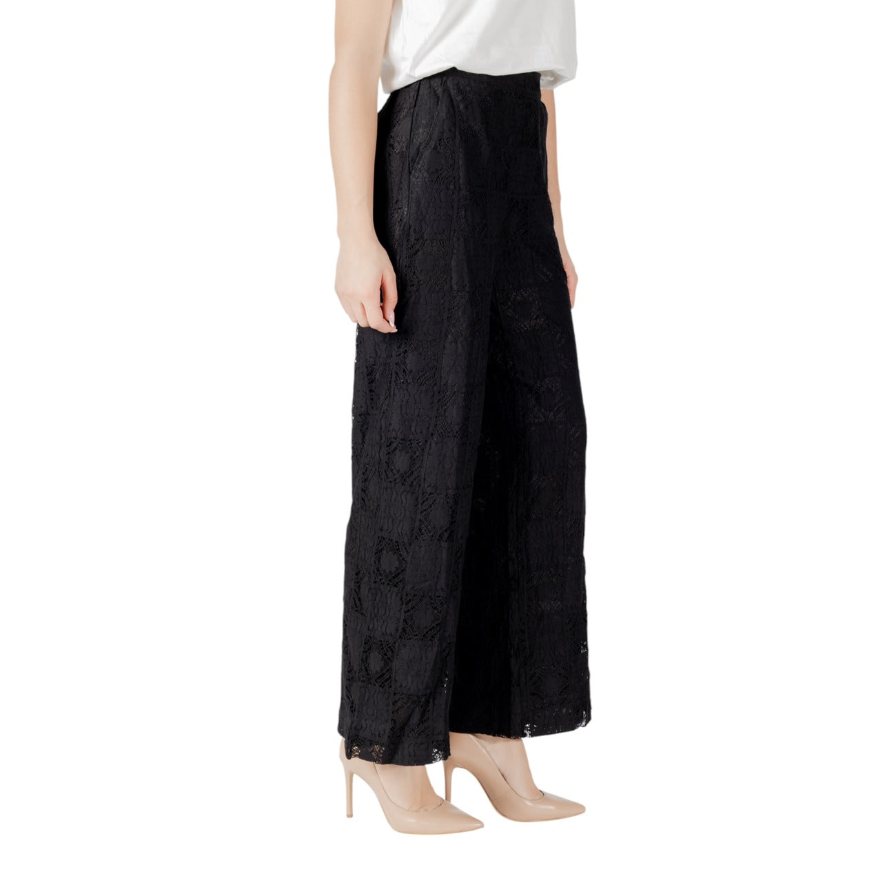 Vila Clothes Hose Damen Schwarz
