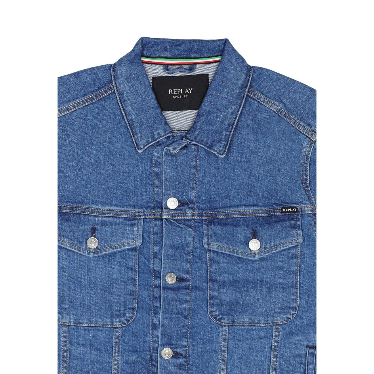Replay Windbreaker Herren Blau