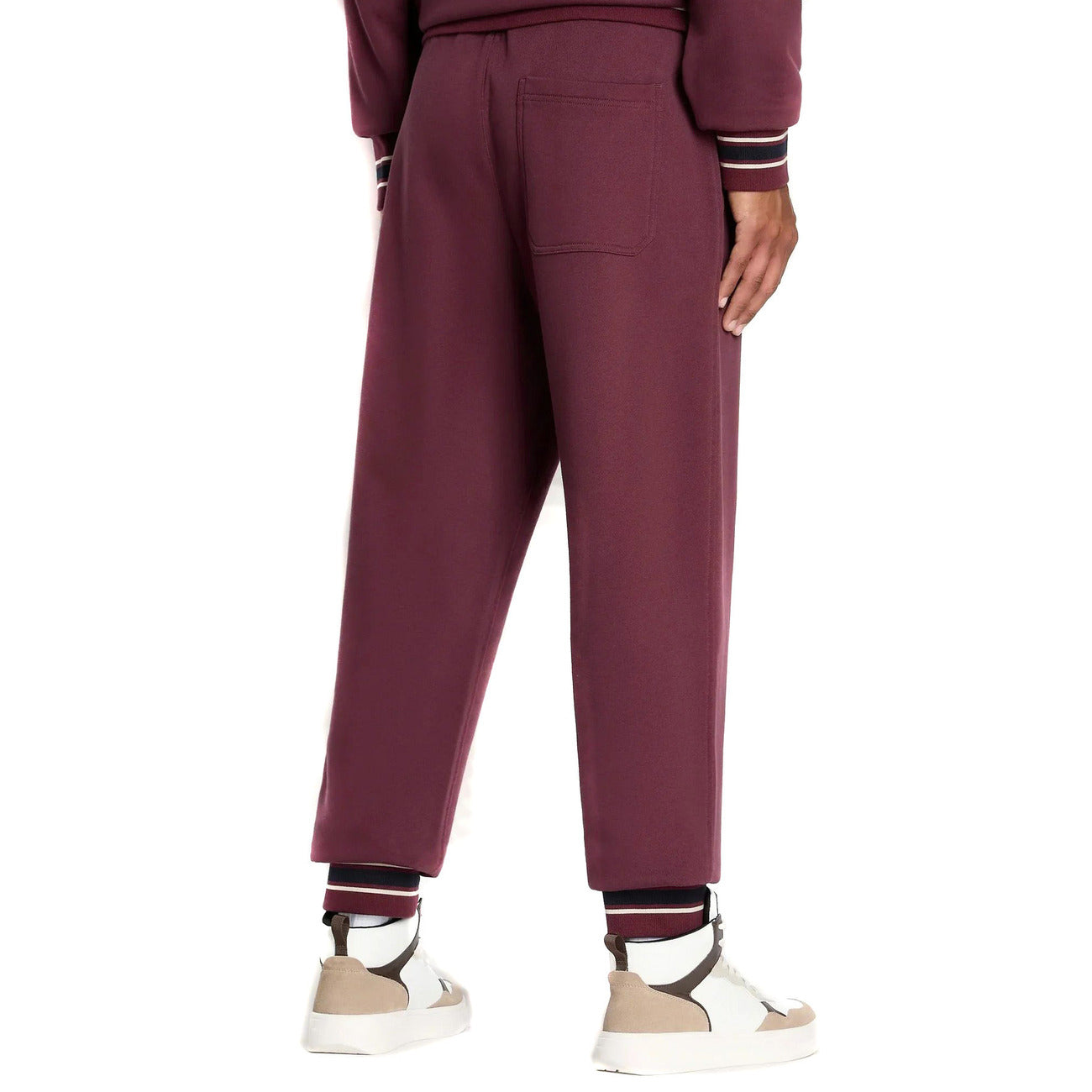 Armani Exchange Trousers Men Burgundy