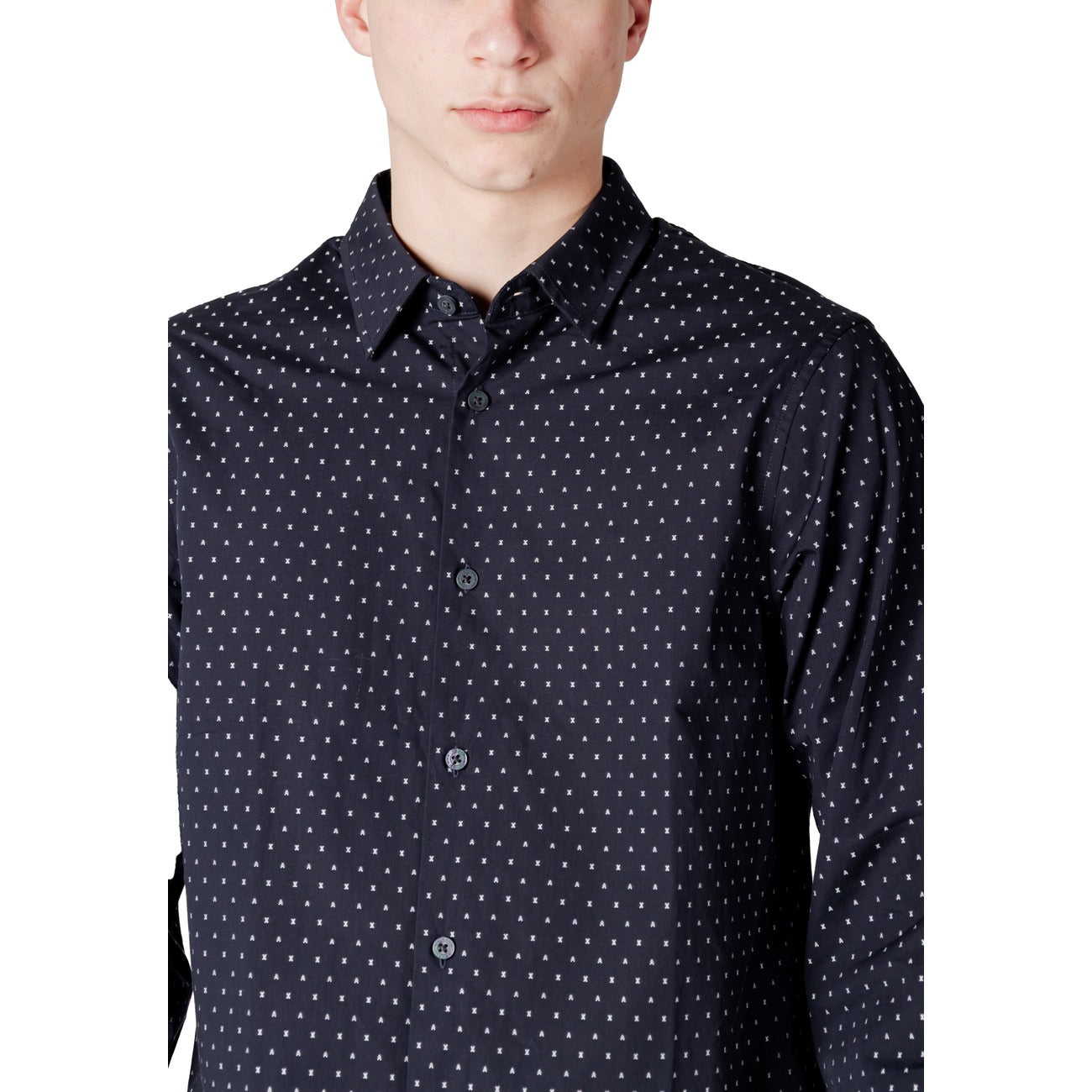 Armani Exchange Shirt Heren Blauw #2414212