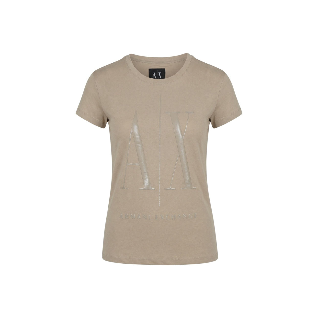 Armani Exchange T-Shirt Damen Beige