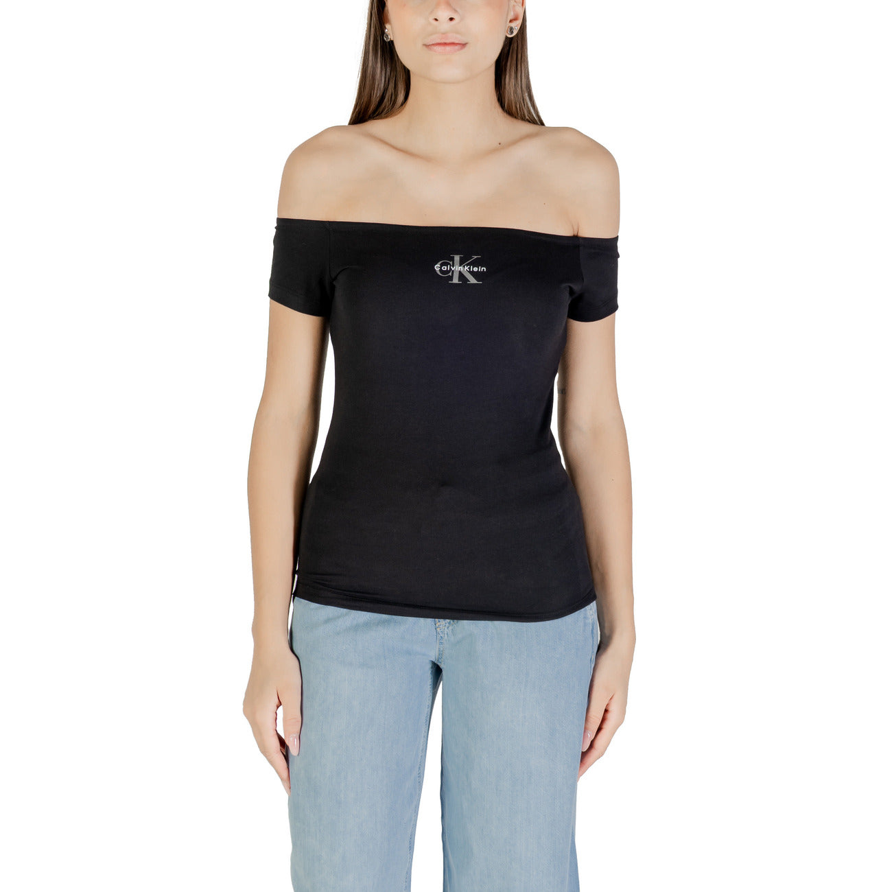 Calvin Klein Jeans T-shirt Dames Wit #2426158