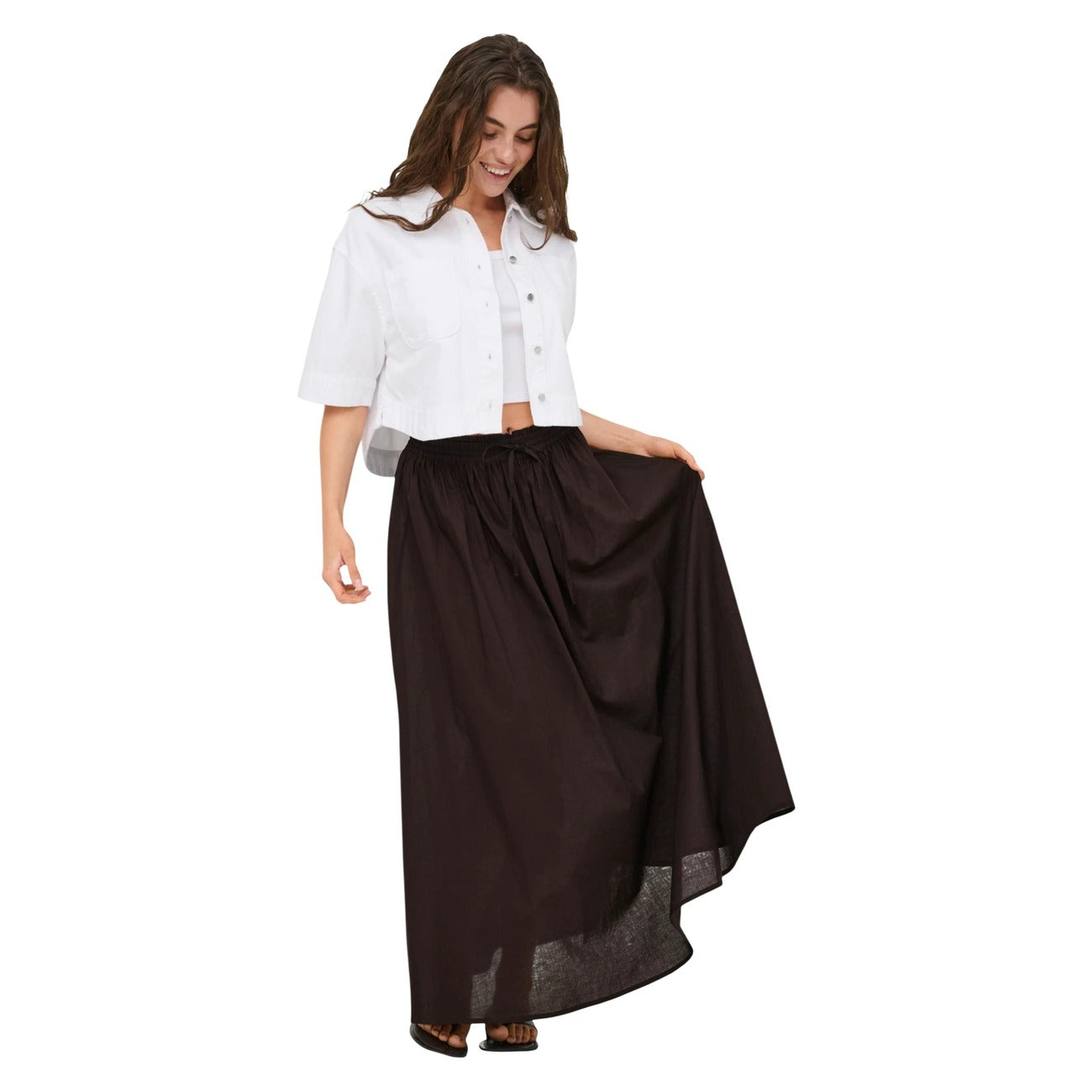 Jacqueline De Yong Skirt Women Brown