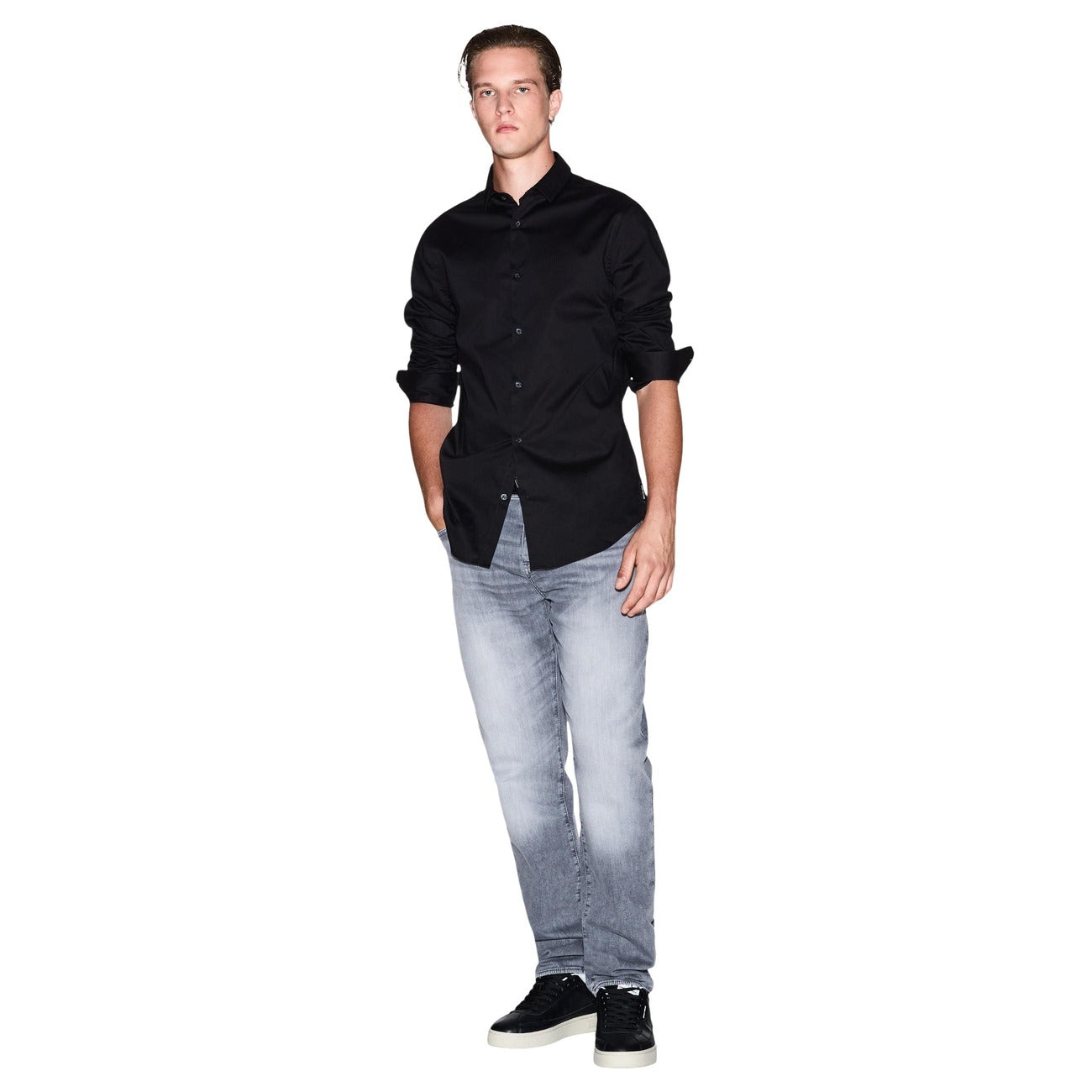 Armani Exchange Shirt Herren Schwarz