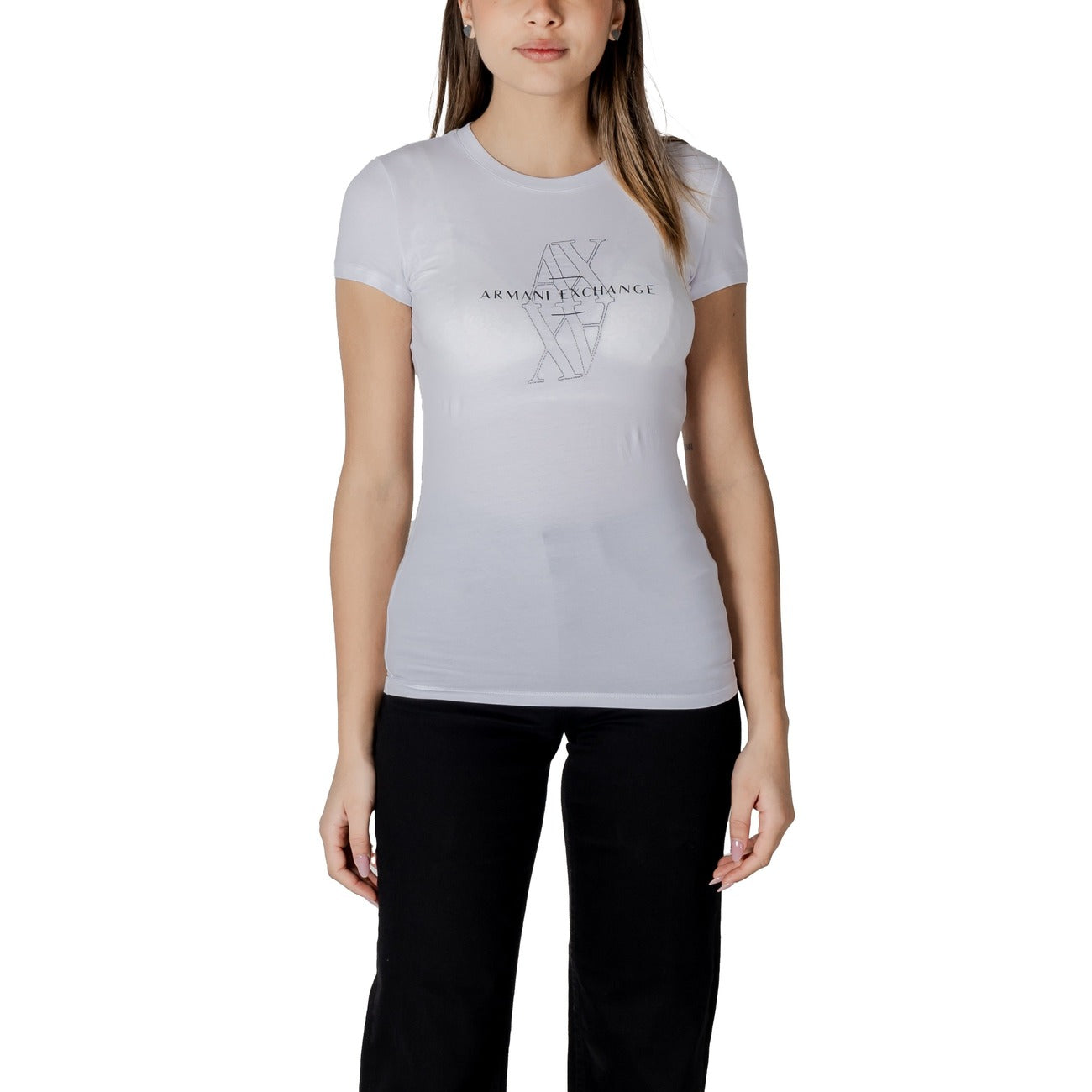 Armani Exchange T-Shirt Damen Schwarz #2412646