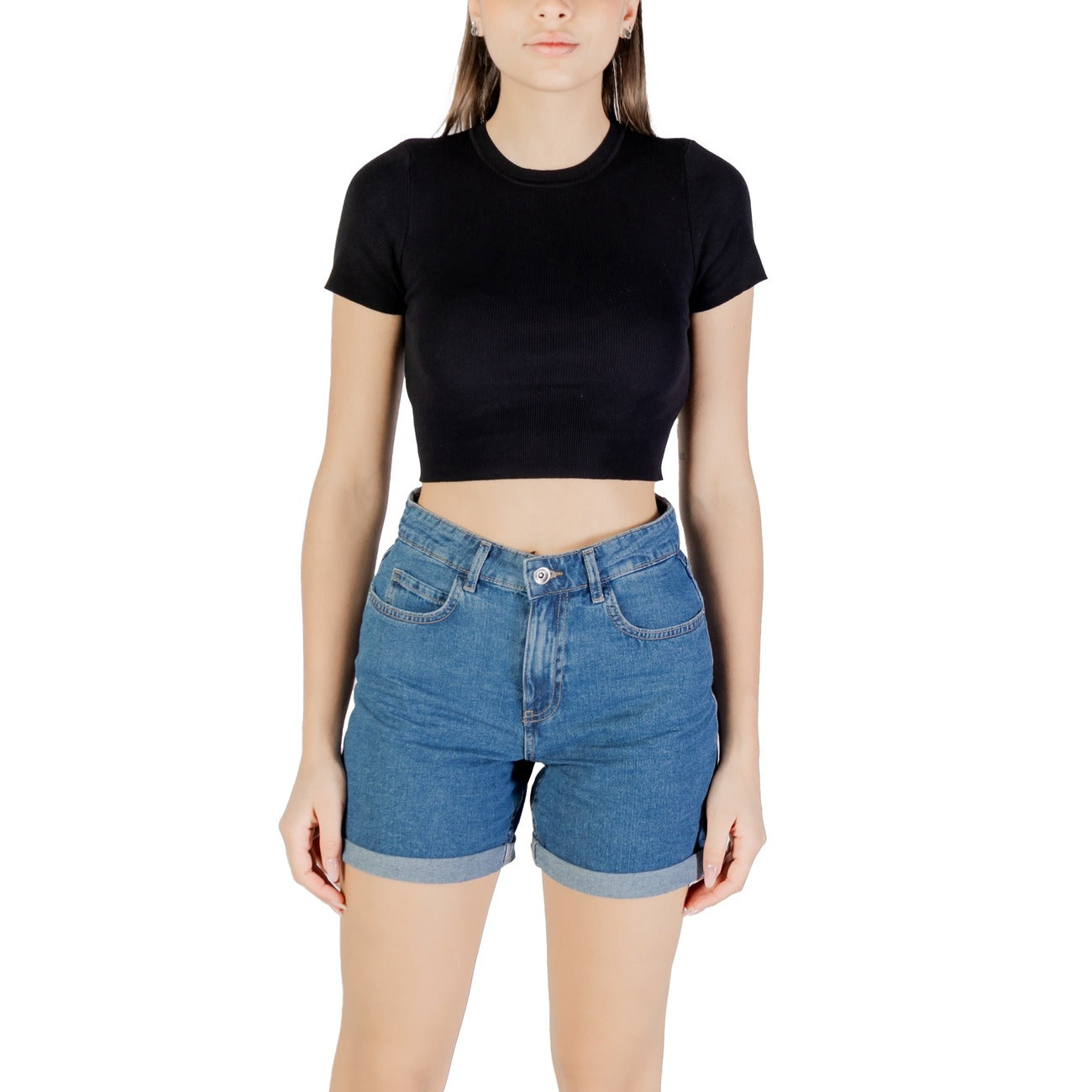 Jacqueline De Yong T-shirt Dames Wit