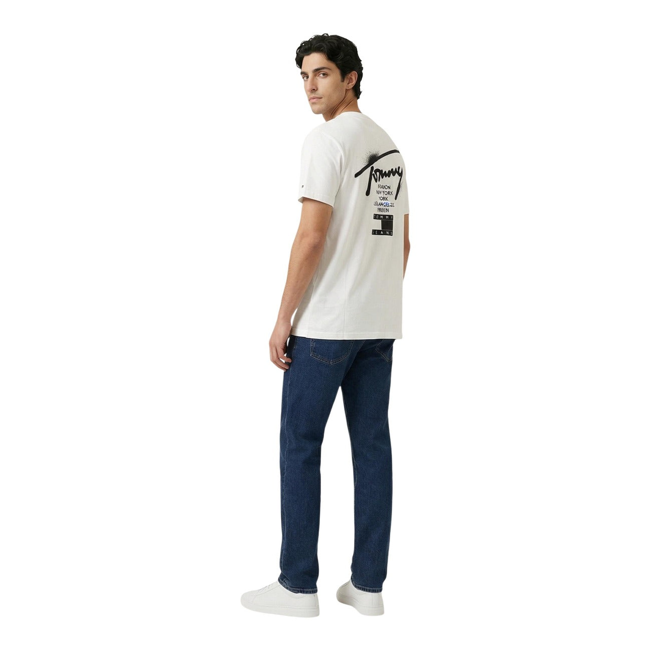 Tommy Hilfiger Jeans T-Shirt Herren Weiß Weiß