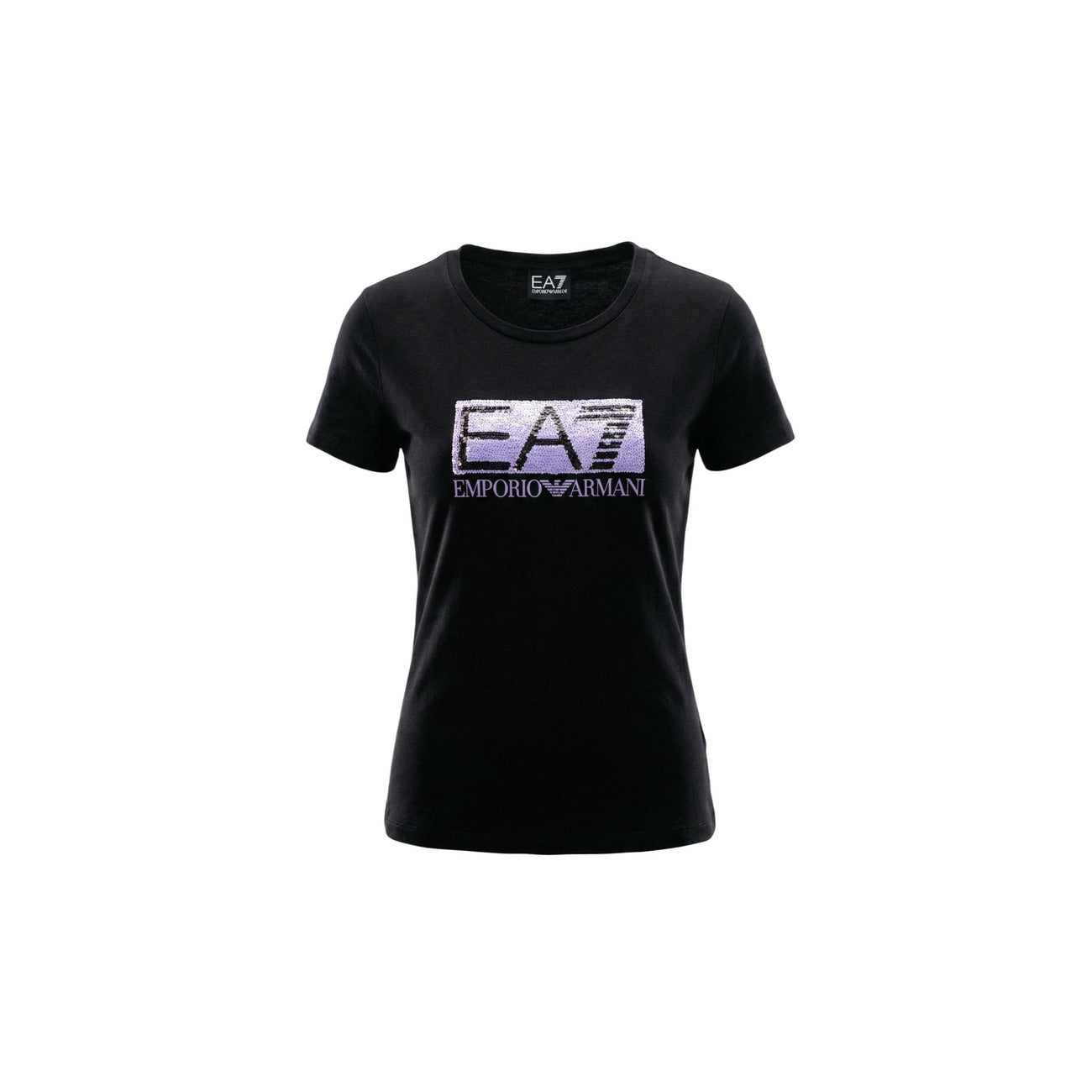 Ea7 T-Shirt Damen Schwarz Schwarz