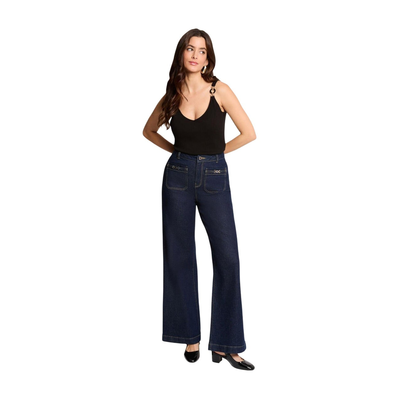 Morgan De Toi Top Damen Schwarz Schwarz