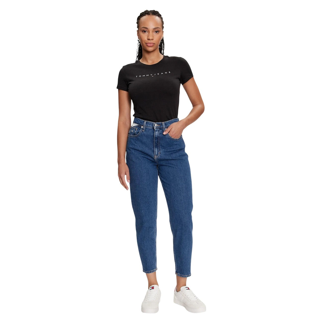 Tommy Hilfiger Jeans T-shirt Dames Zwart