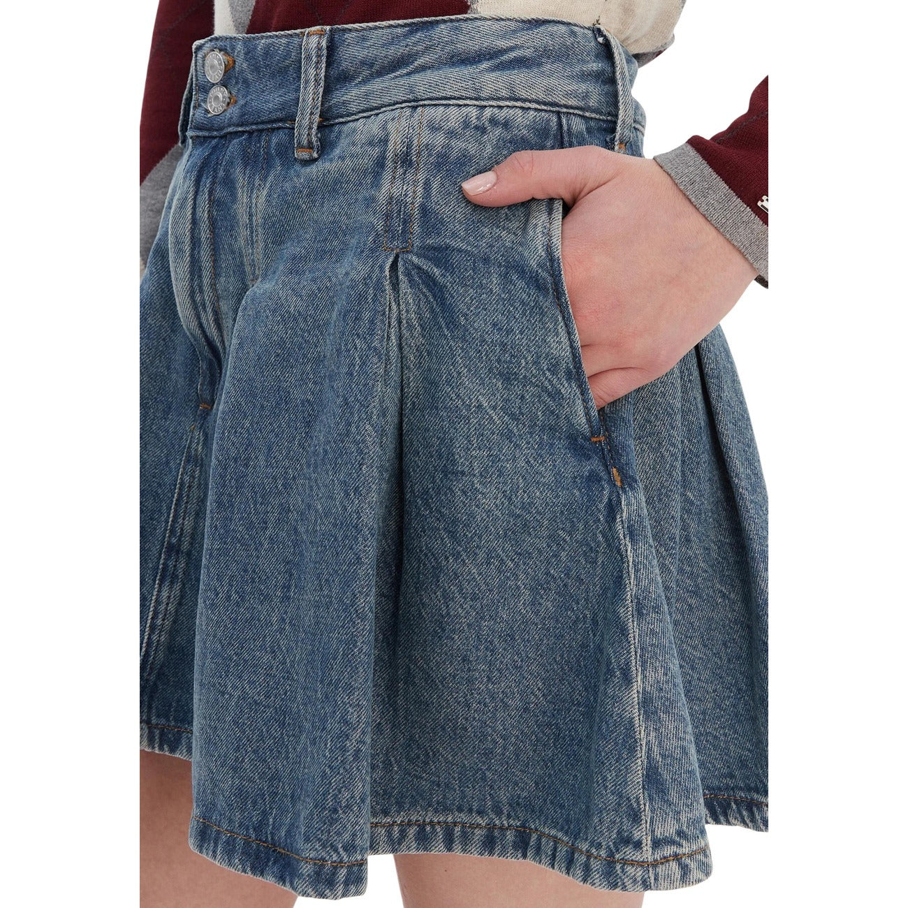 Tommy Hilfiger Jeans Rock Damen Blau