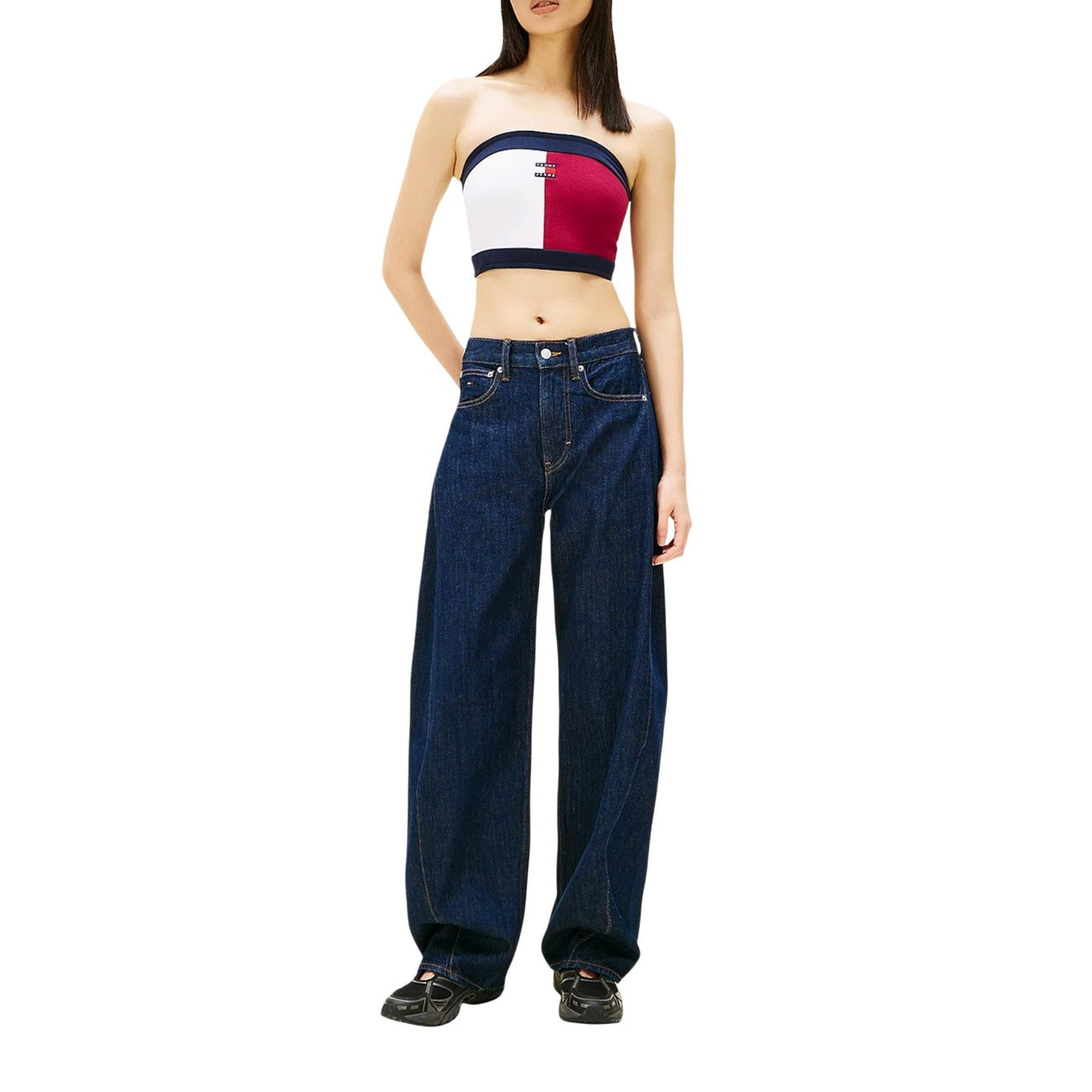 Tommy Hilfiger Jeans Top Damen Bordeaux