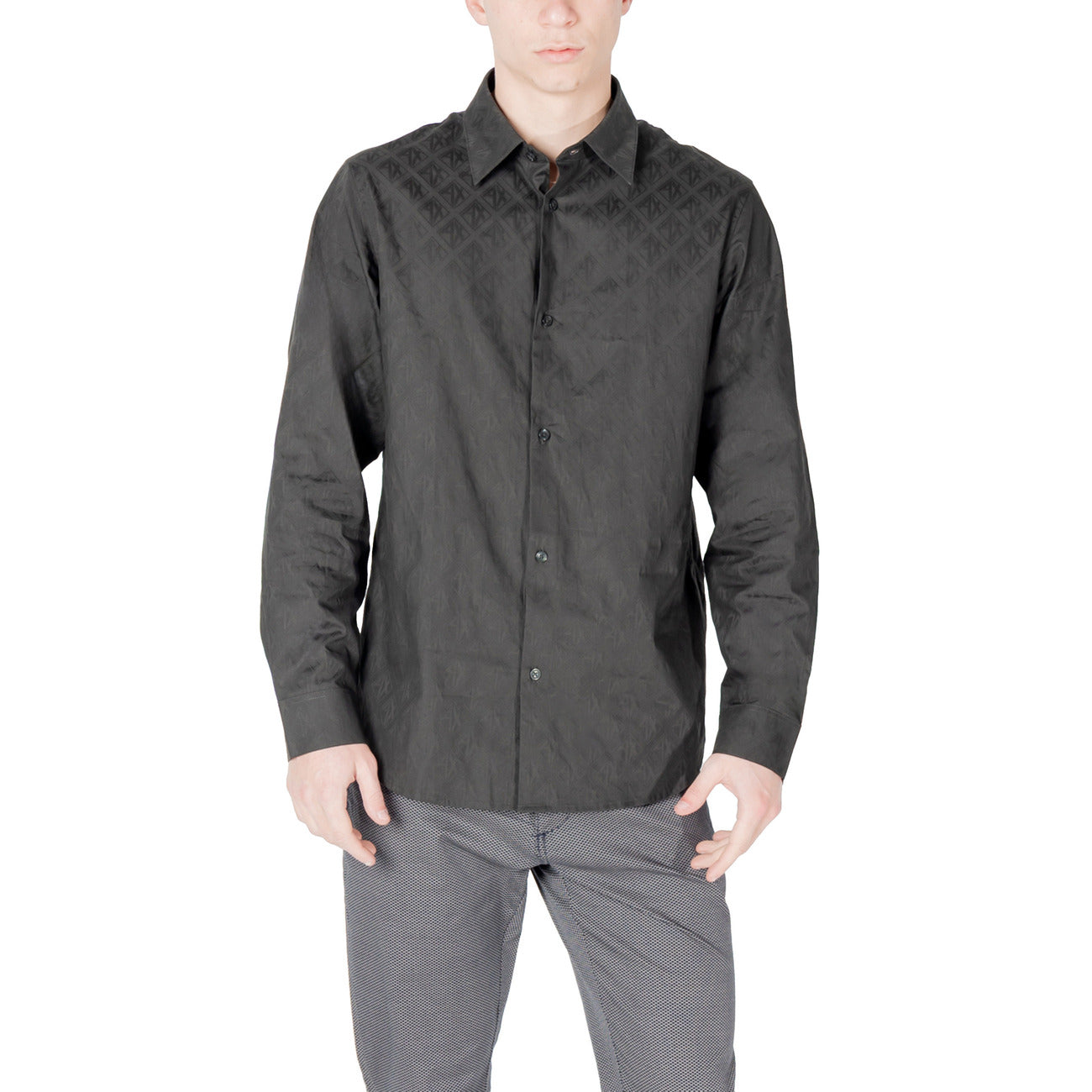 Armani Exchange Shirt Heren Blauw #2418826