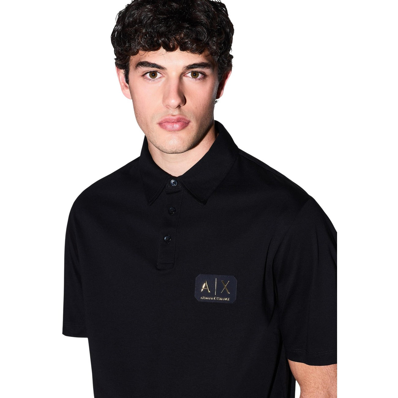 Armani Exchange Polo Top Herren Schwarz