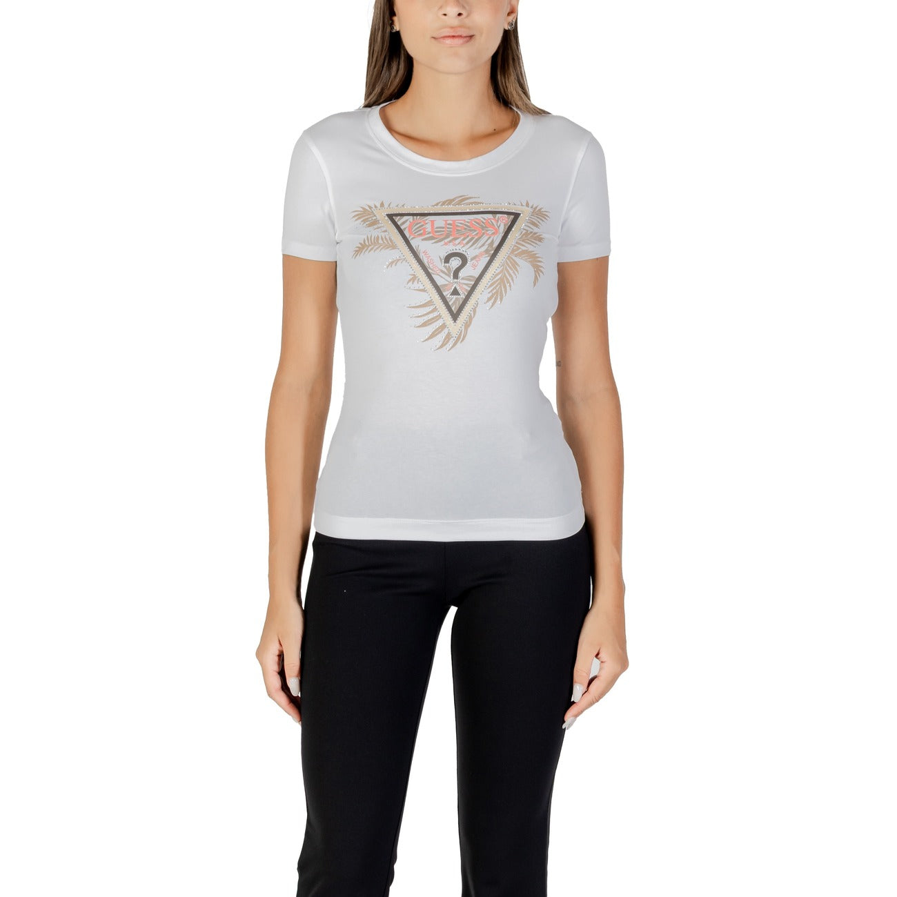 Guess T-shirt Dames Zwart #2430393