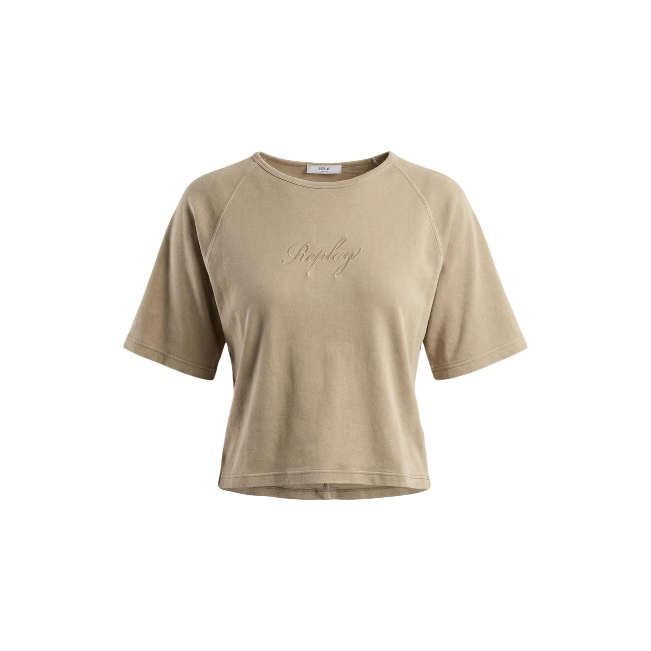 Replay T-Shirt Damen Beige