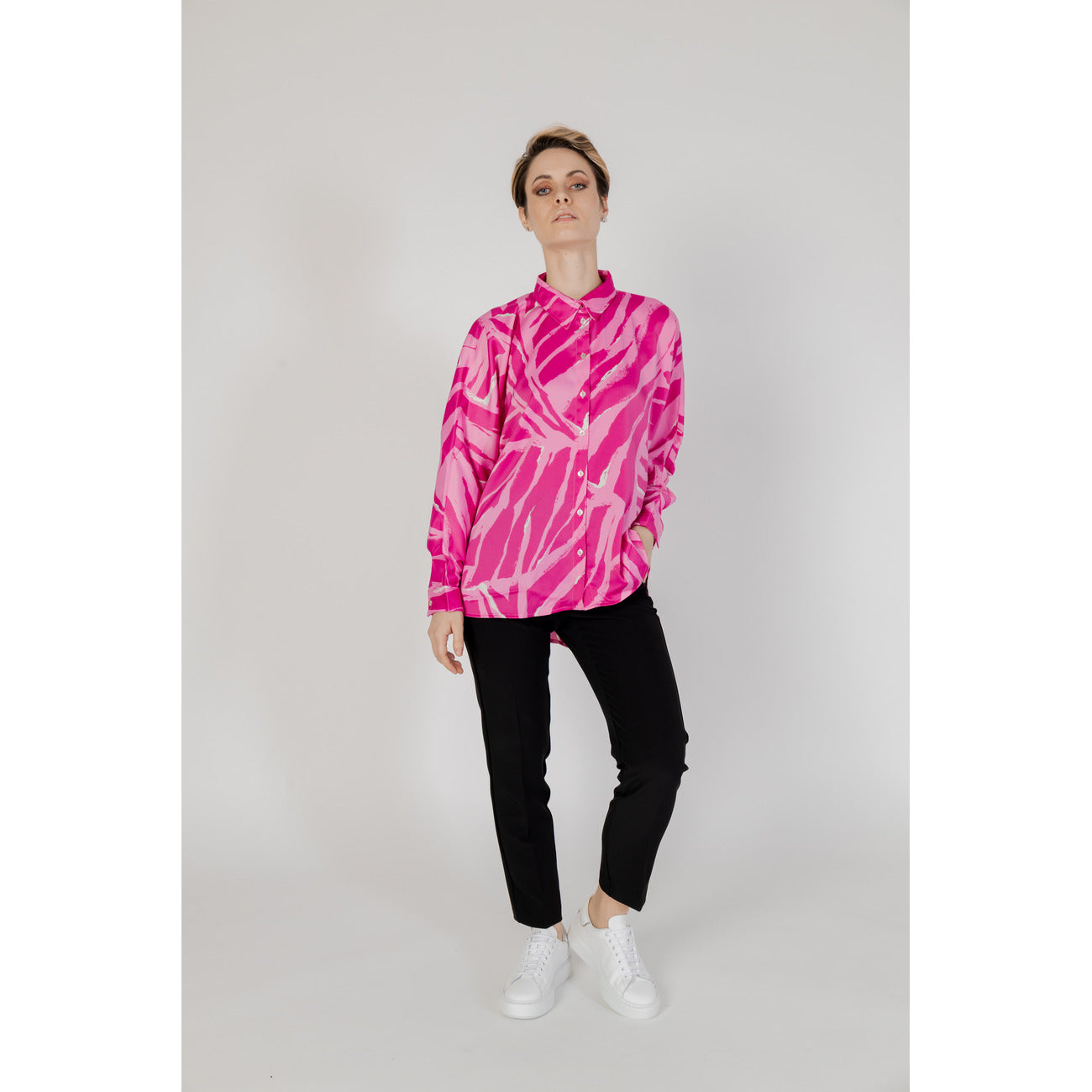 Only Shirt Dames Fuchsia