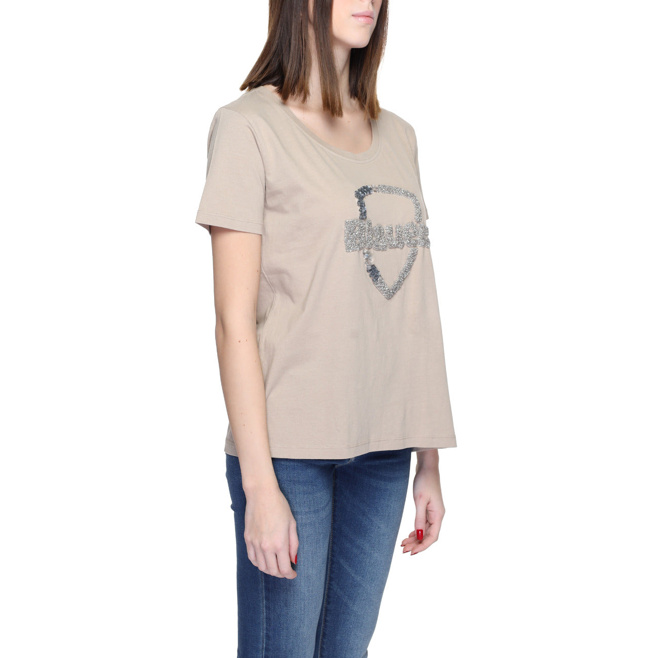 Blauer T-Shirt Damen