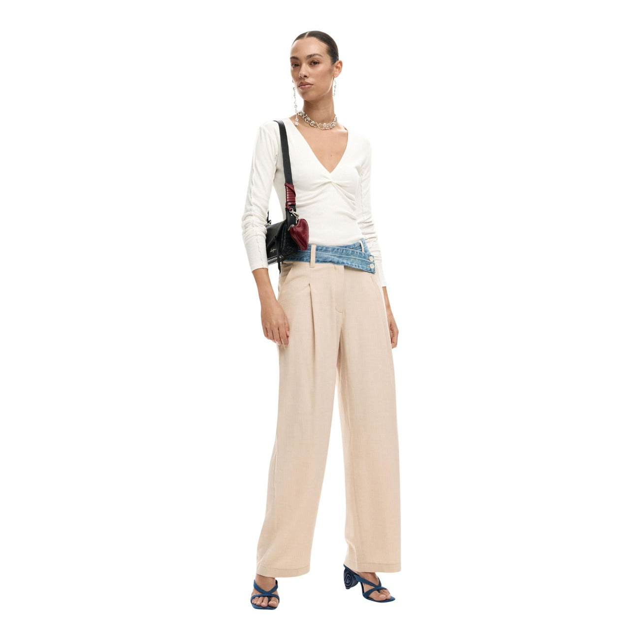 Desigual Broek Dames Beige #2451206
