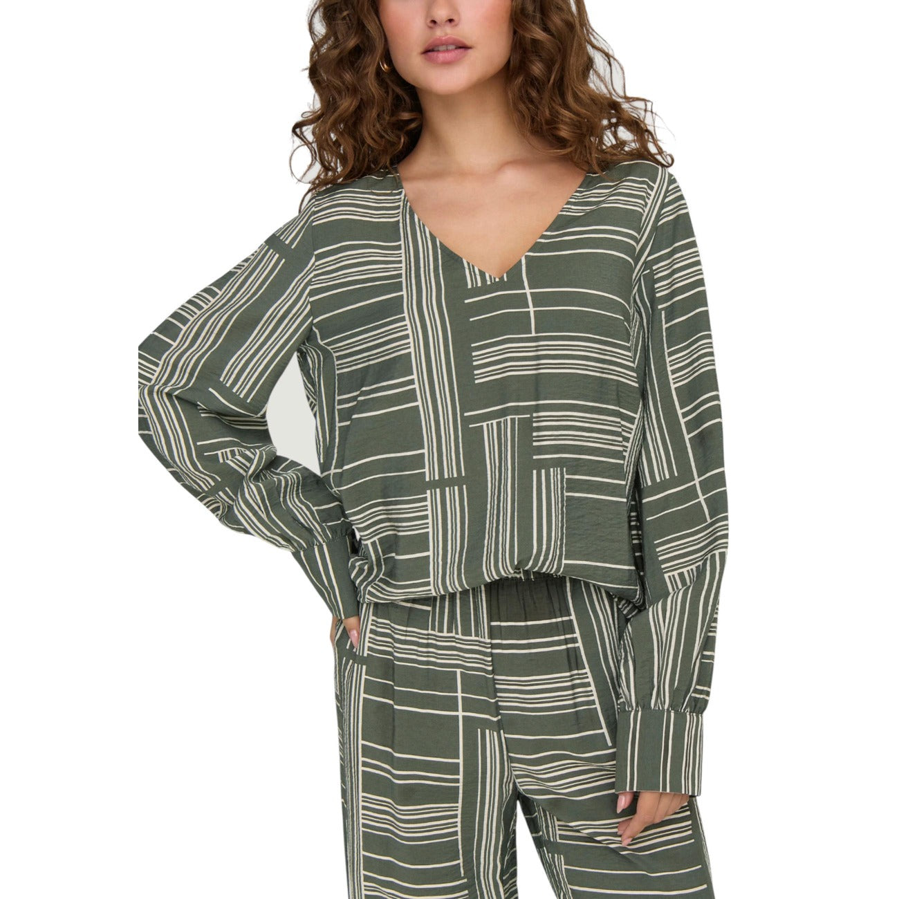 Jacqueline De Yong Bloes Dames Groen #2414032