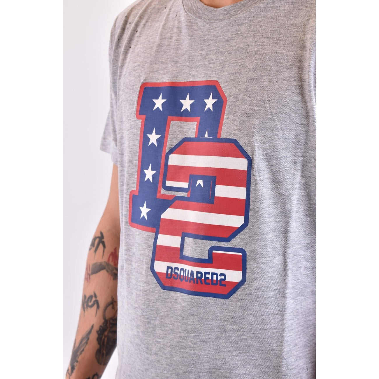 Dsquared2 T-shirt Heren Grijs #2424456