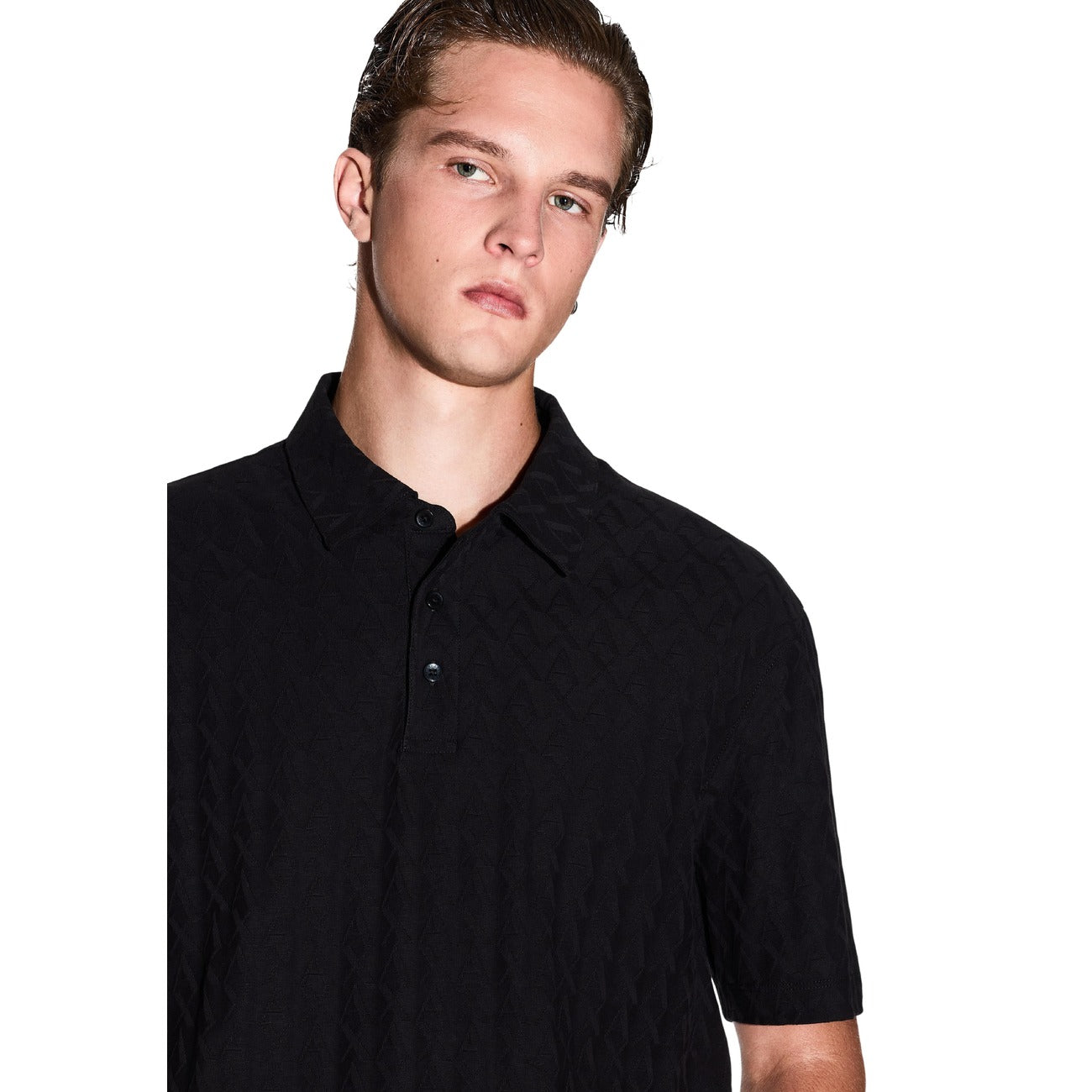 Armani Exchange Polo Top Herren Schwarz #2453900