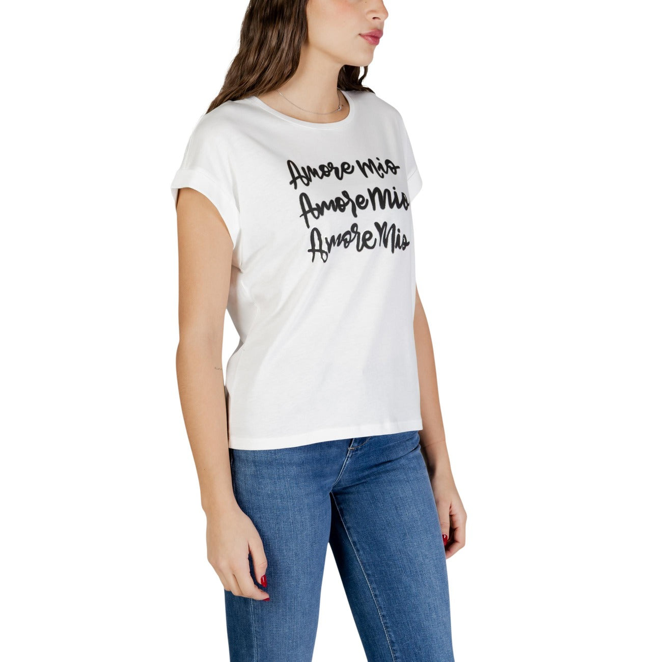 Morgan De Toi T-shirt Dames Wit #2449940
