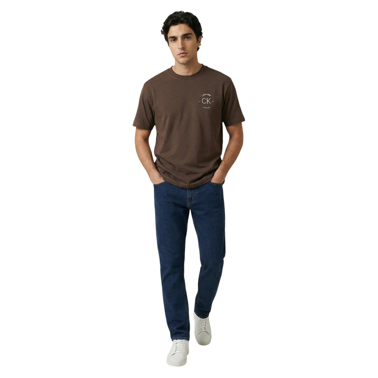 Calvin Klein Jeans T-Shirt Herren Braun