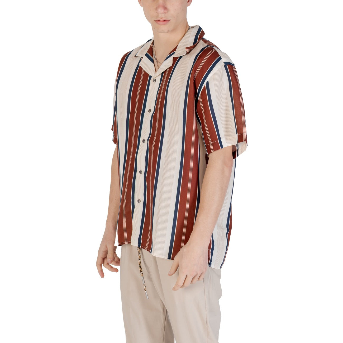 Gianni Lupo Shirt Heren Beige #2420606
