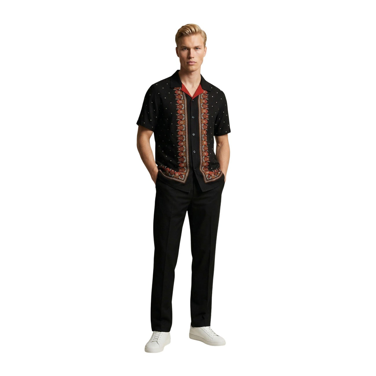 Gianni Lupo Shirt Herren Schwarz