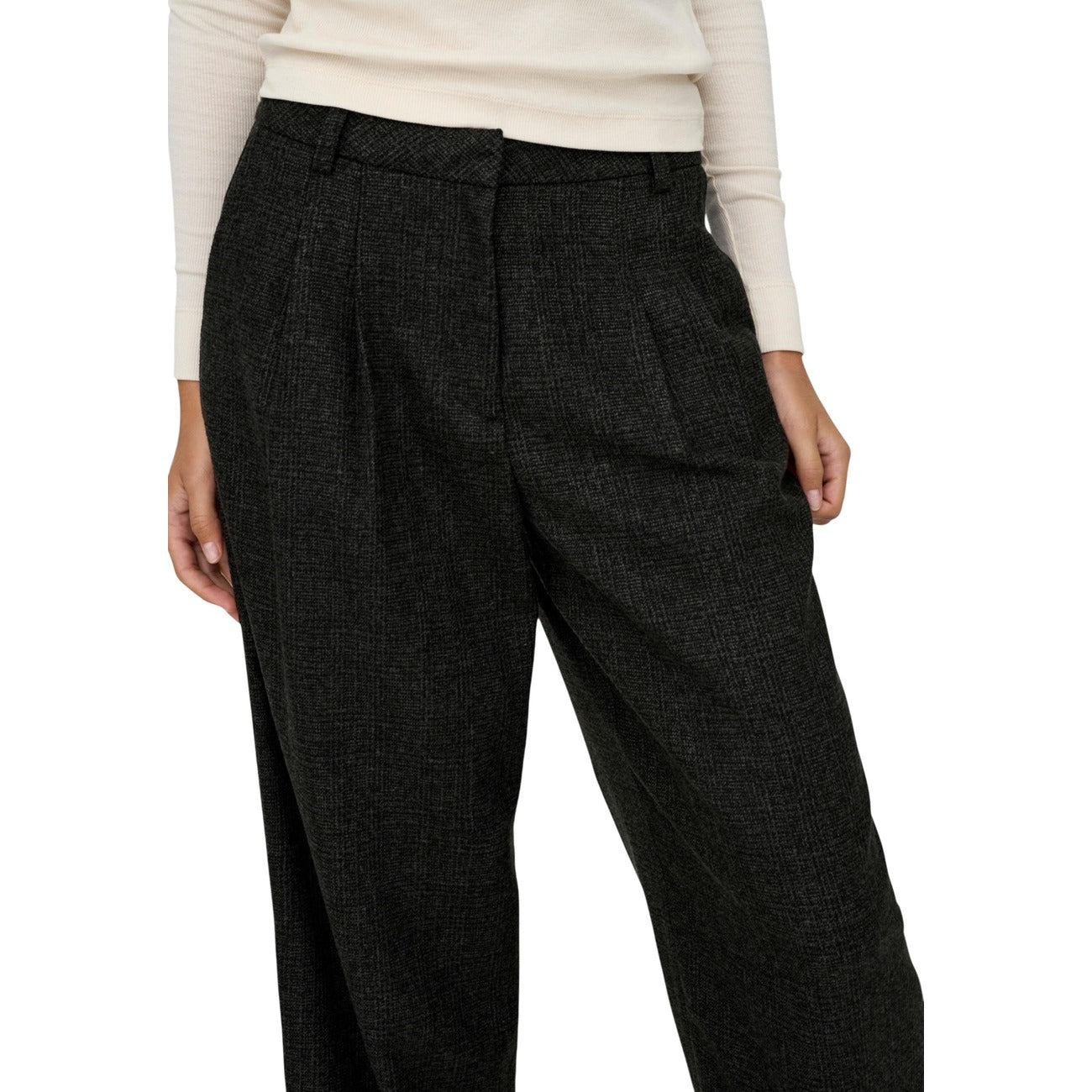 Jacqueline De Yong Broek Dames Zwart #2465088