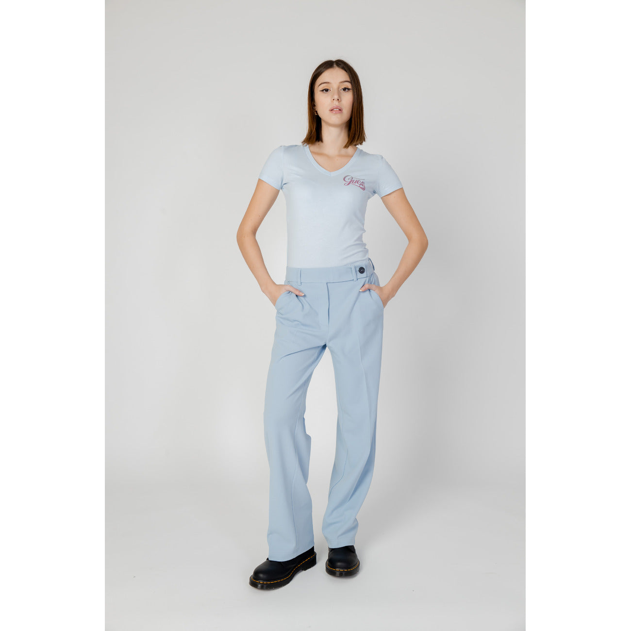 Only Broek Dames Lichtblauw #2463069