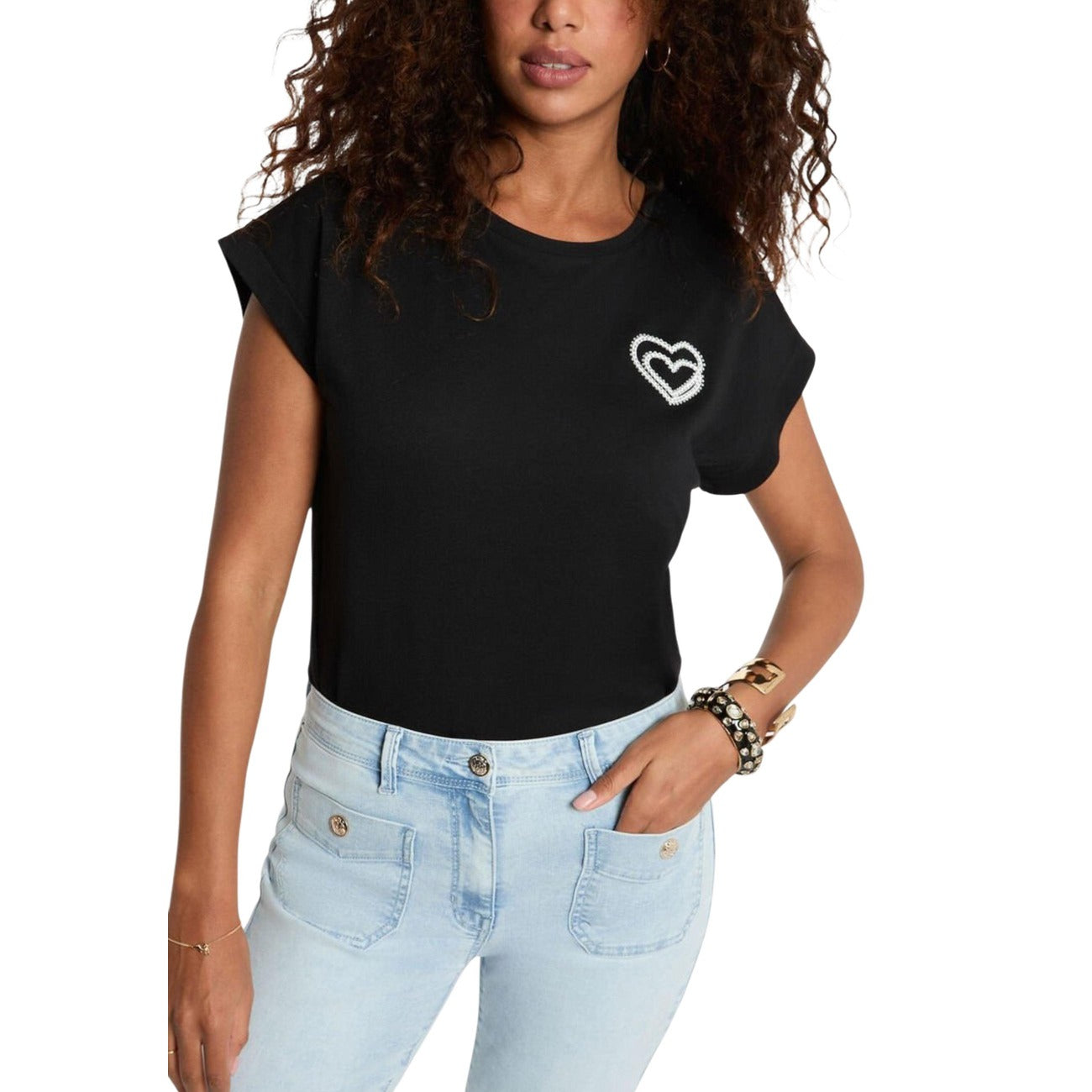 Morgan De Toi T-shirt Dames Zwart #2469648