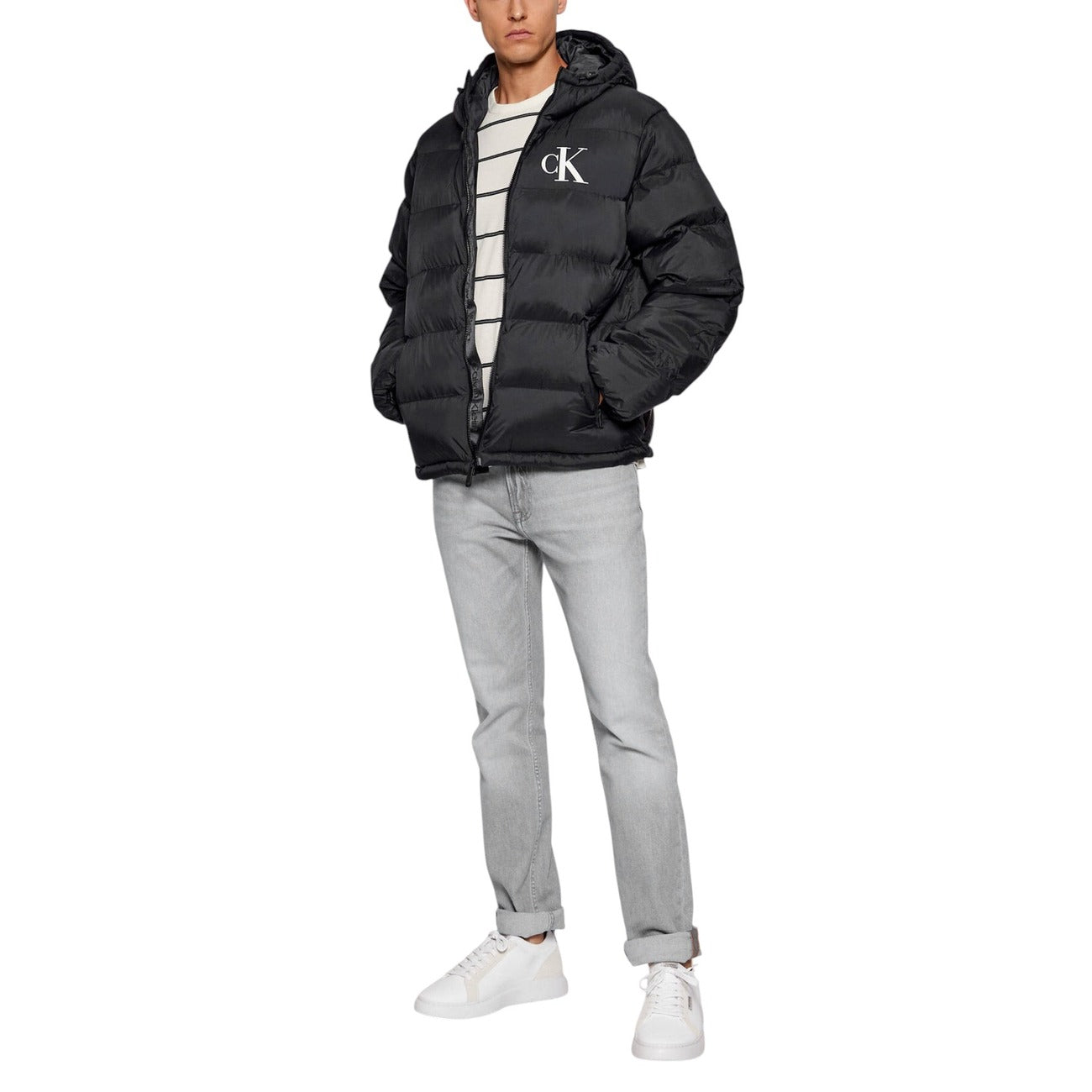 Calvin Klein Jeans Windbreaker Heren Zwart #2435481