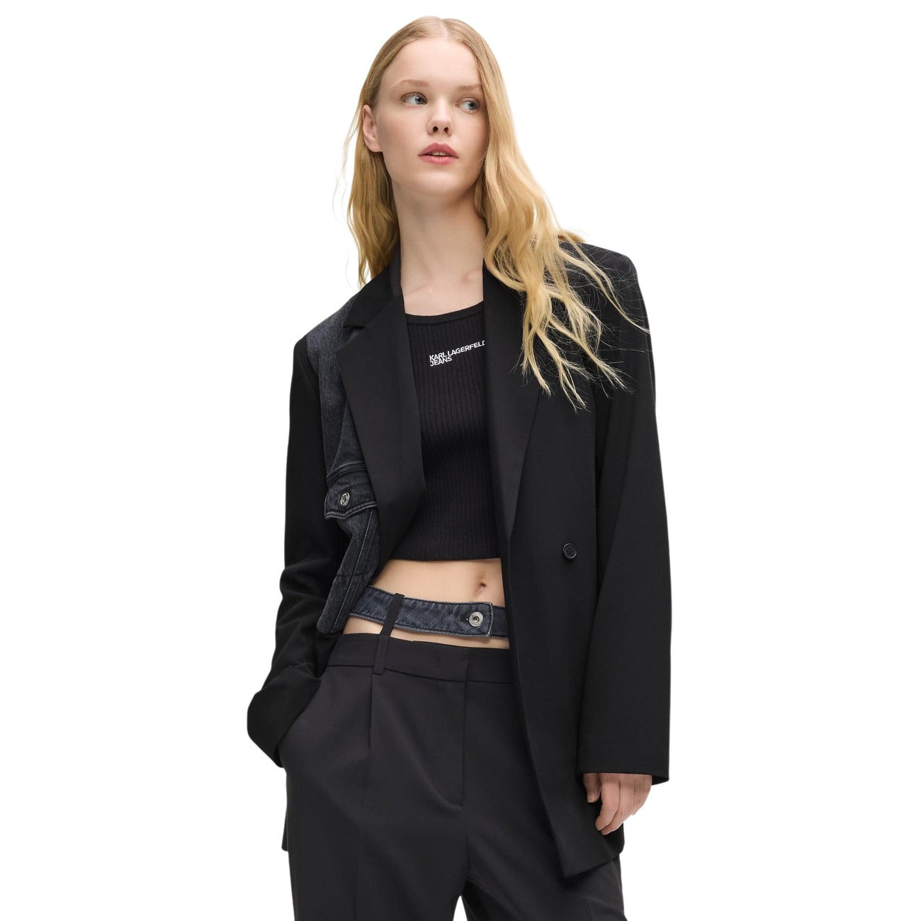 Karl Lagerfeld Jeans Jack Dames Zwart