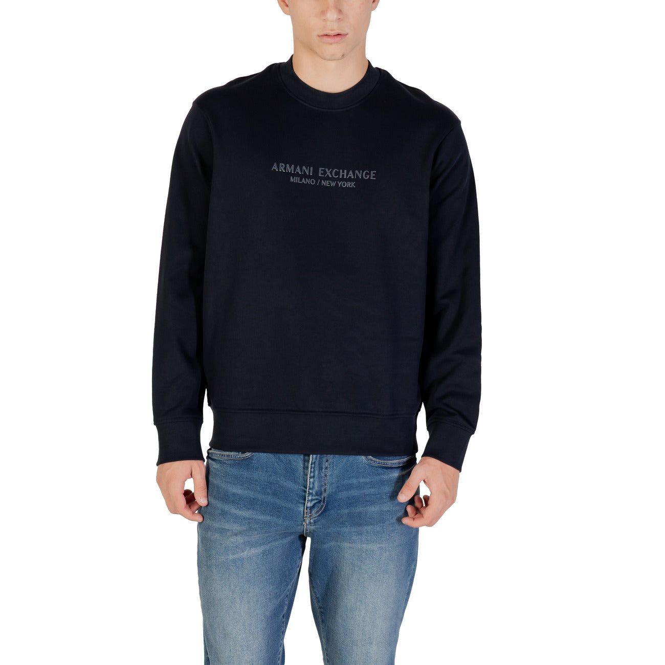Armani Exchange Sweatshirt Heren Zwart #2429485