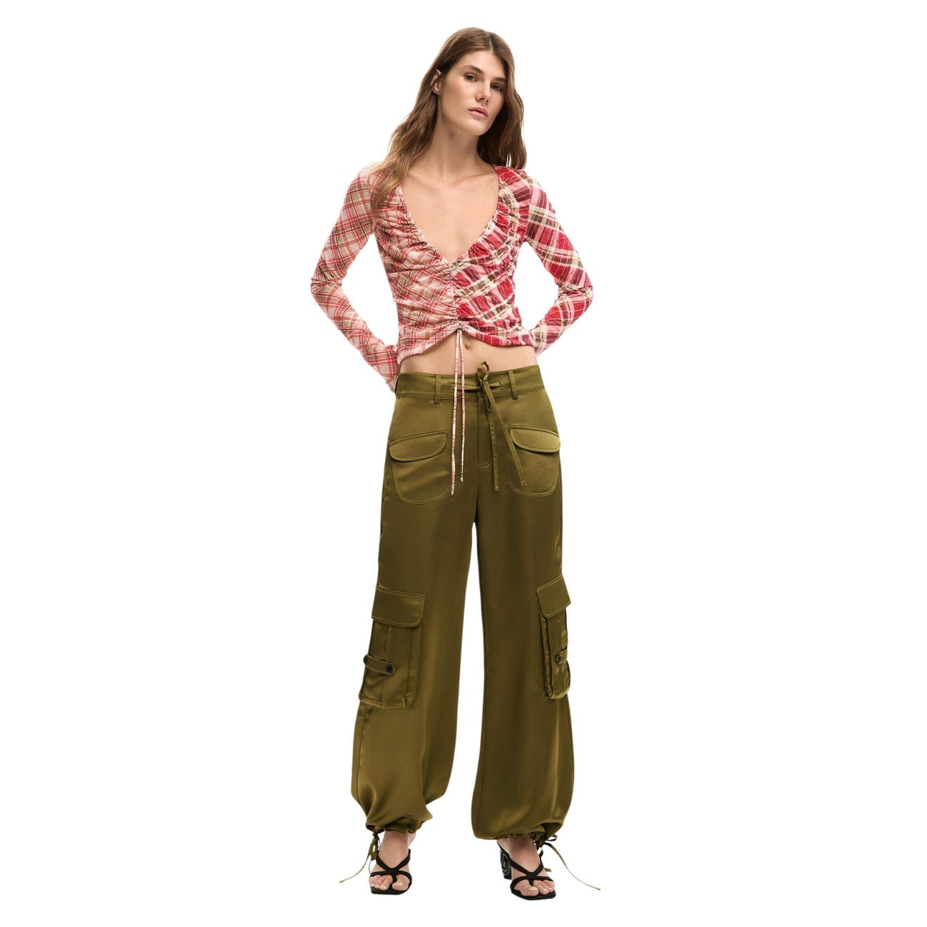 Desigual Hose Damen Grün