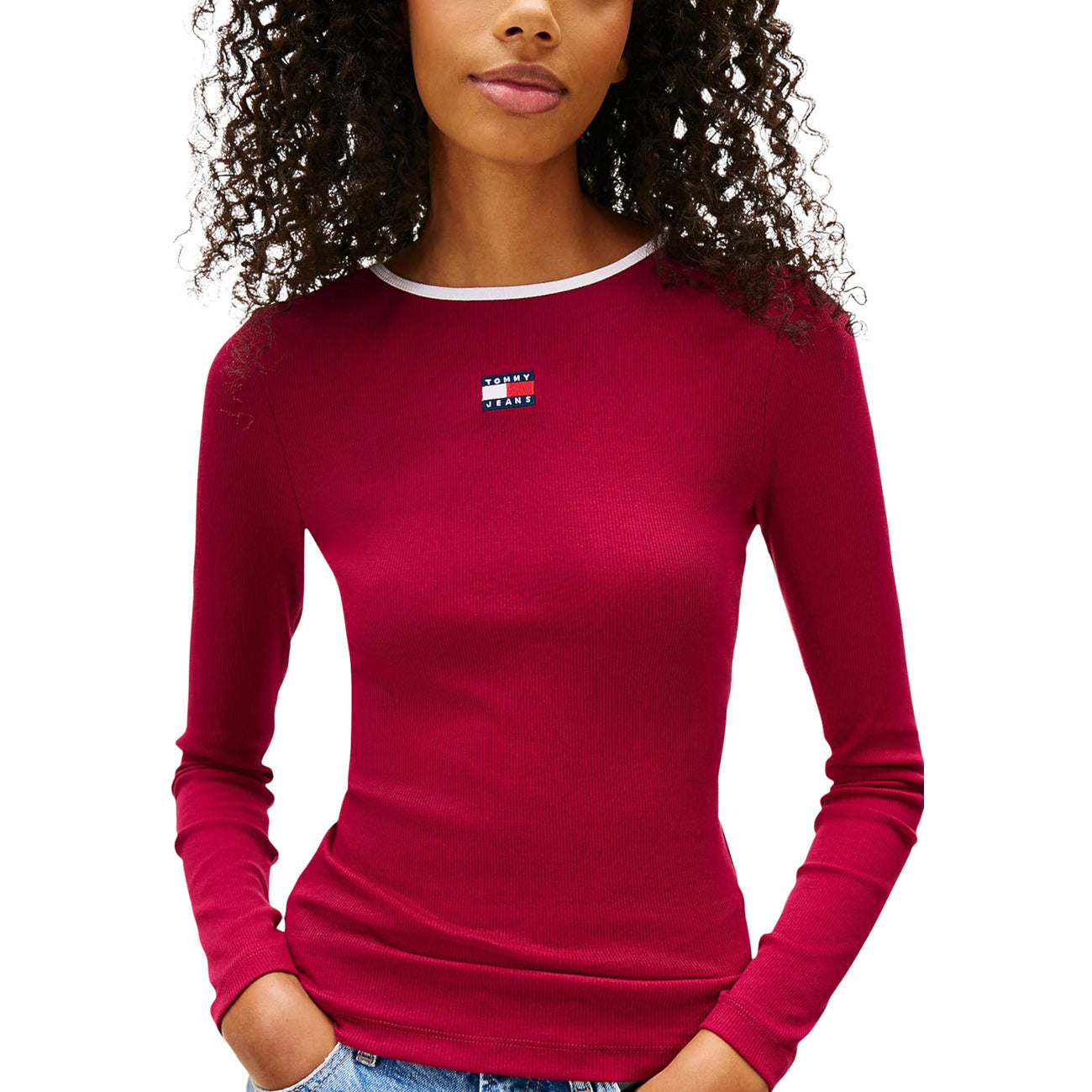 Tommy Hilfiger Jeans Strickmode Damen Schwarz