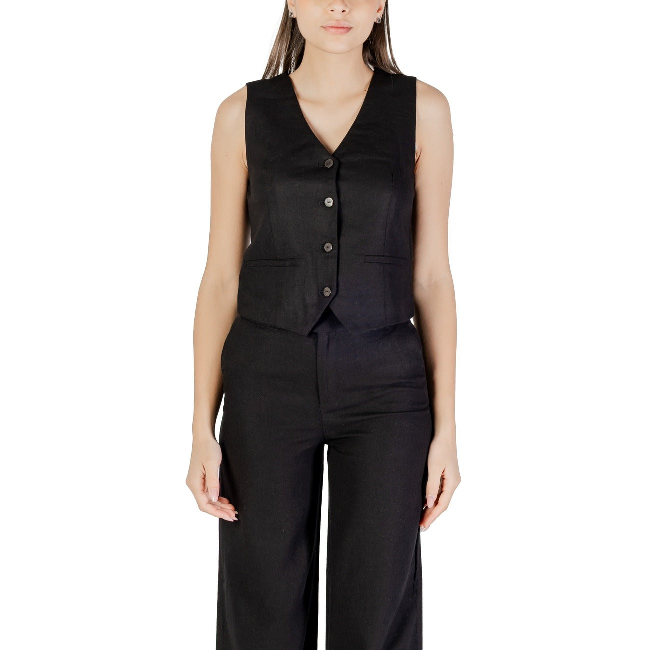 Only Weste Damen Beige #2421155