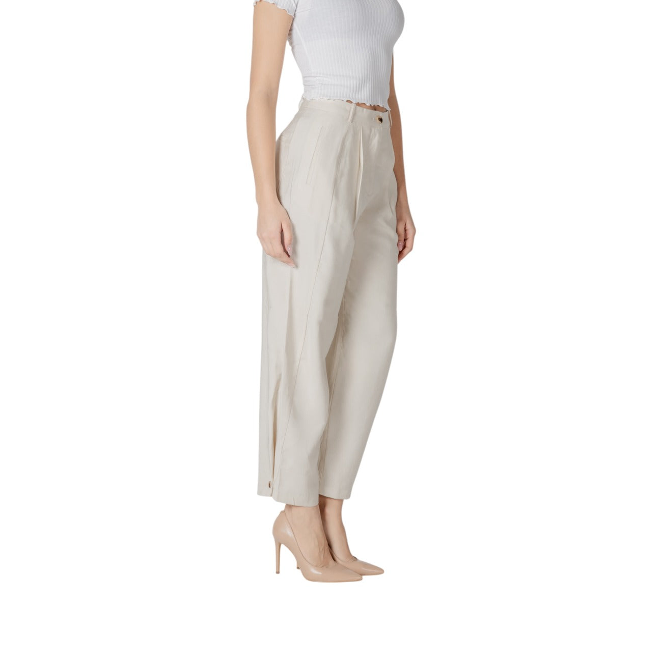 Vila Clothes Hose Damen Weiß