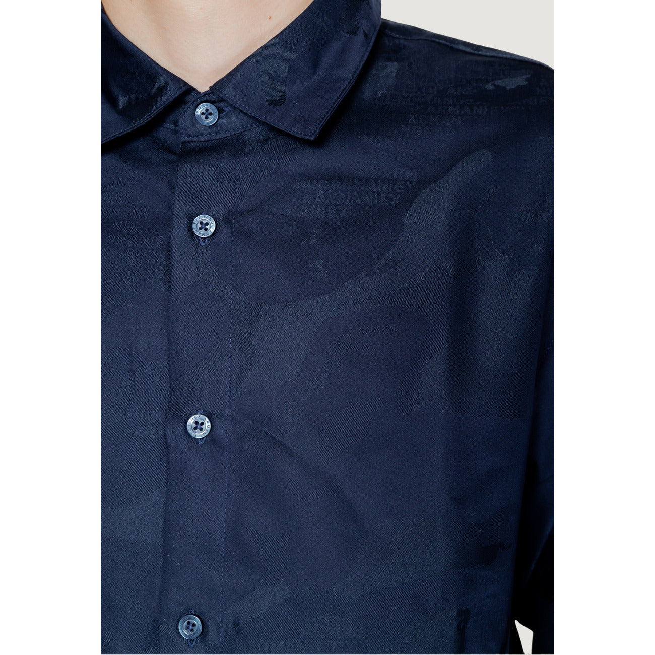 Armani Exchange Shirt Heren Blauw #2224480