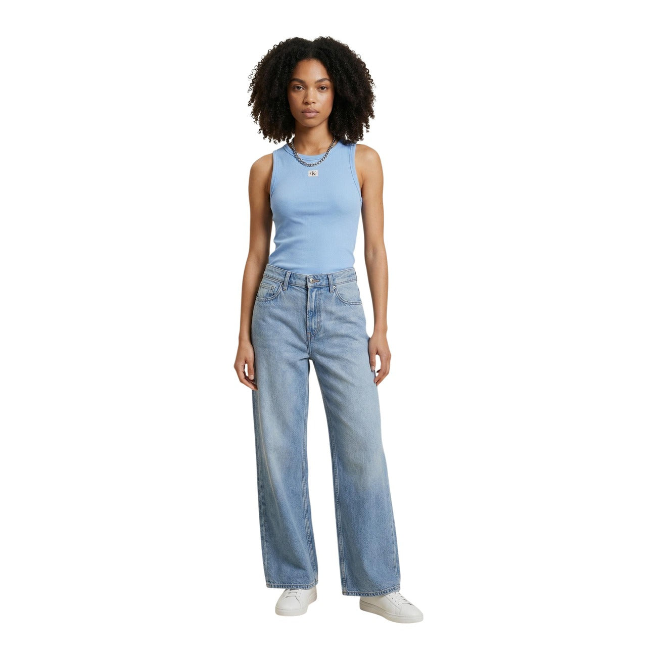Calvin Klein Jeans Strickjacke Damen Hellblau