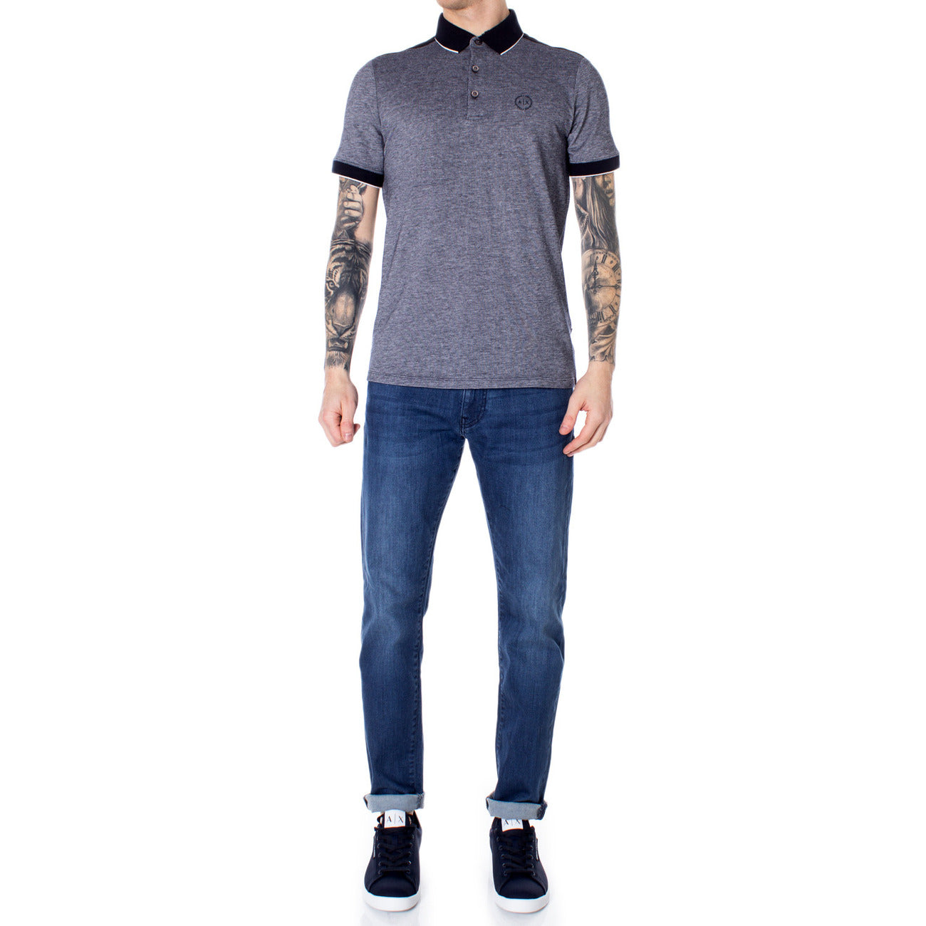 Armani Exchange Polo Top Heren Blauw #190297