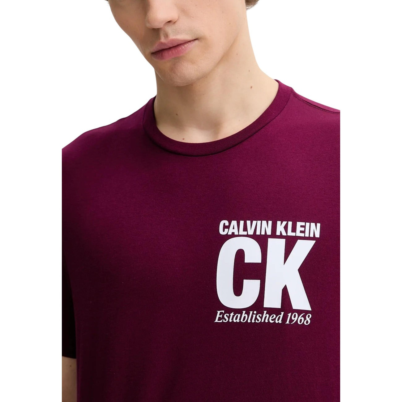 Calvin Klein T-shirt Heren Bordeaux