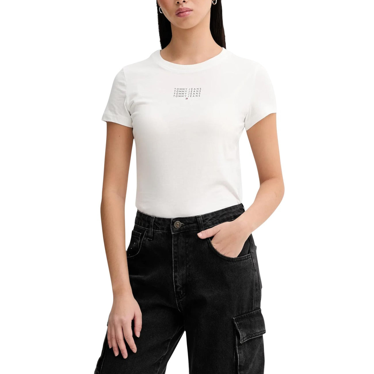 Tommy Hilfiger Jeans T-shirt Dames Blauw #2447918