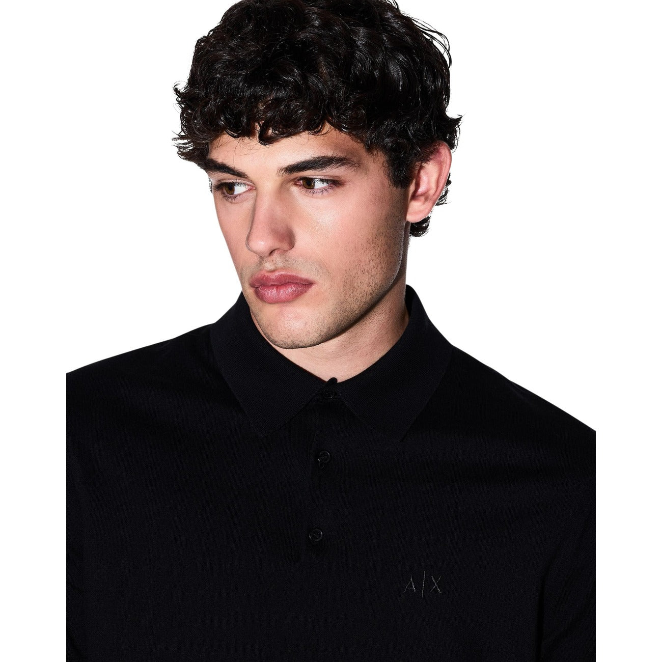 Armani Exchange Polo Top Herren Schwarz #2453896