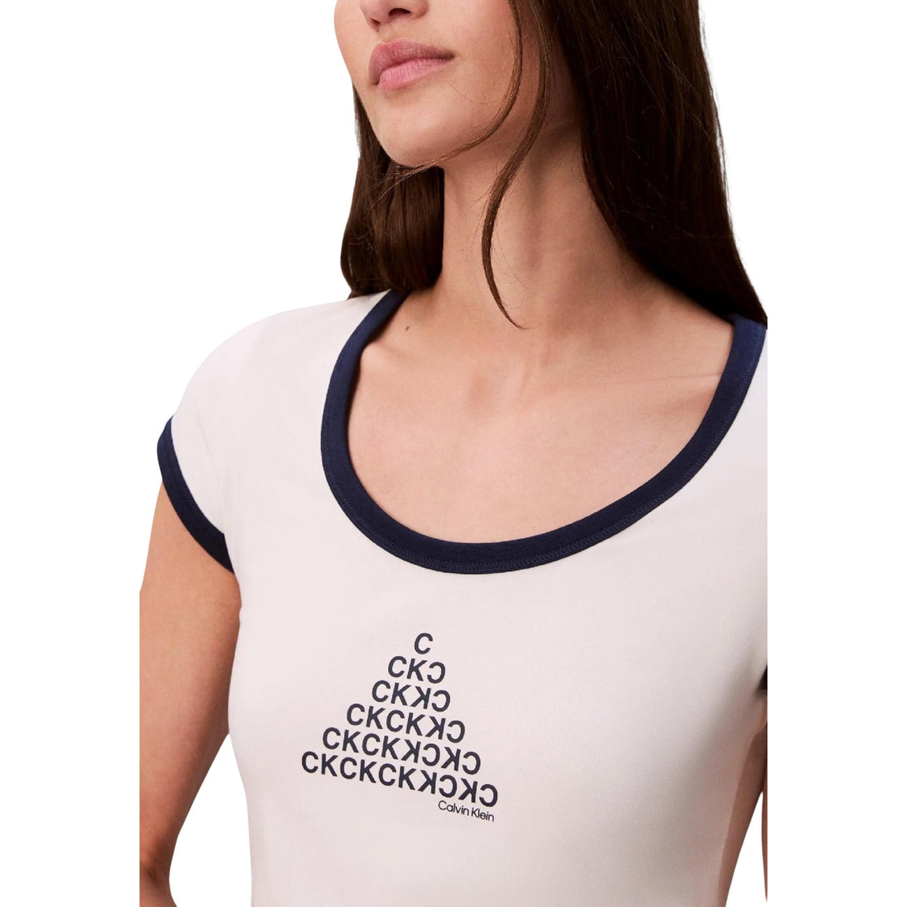 Calvin Klein Jeans T-shirt Dames Wit #2445839