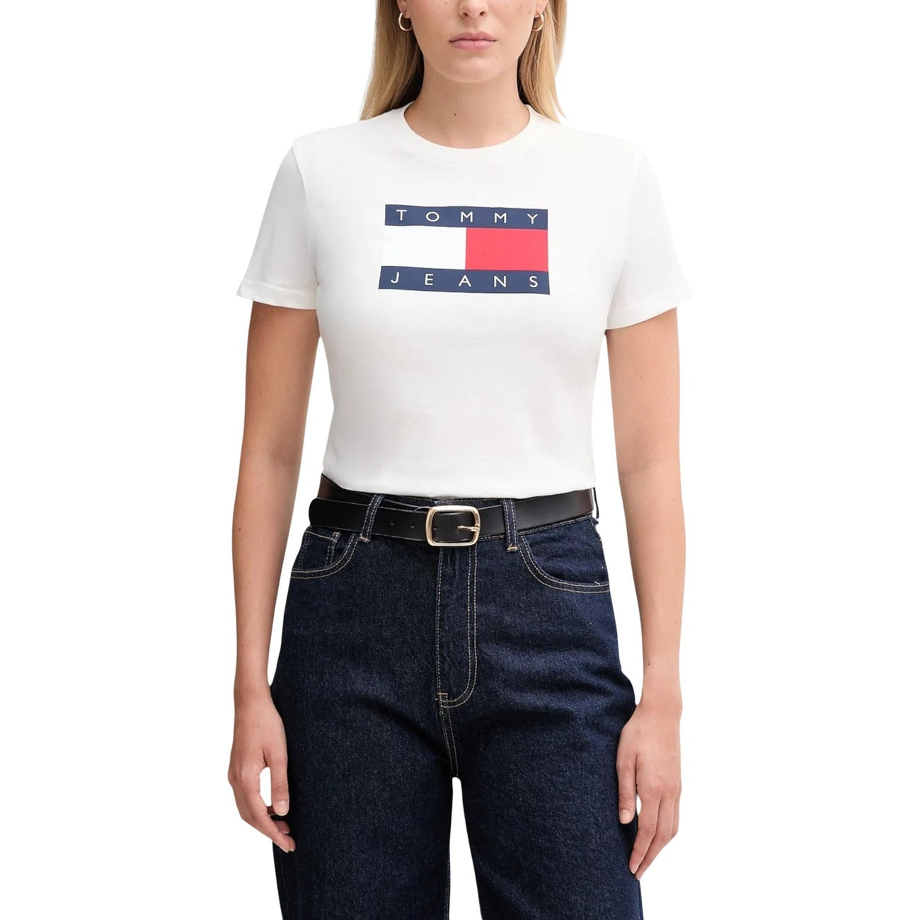 Tommy Hilfiger Jeans T-Shirt Damen Weiß #2450566
